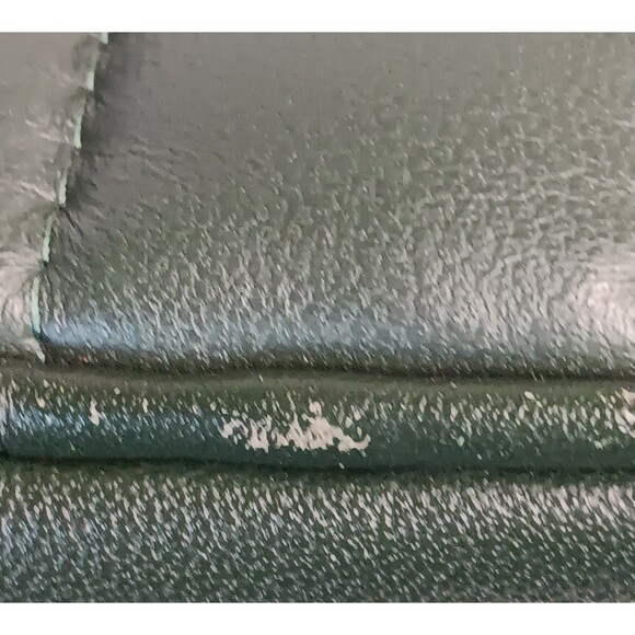 Coach Jes C1569 Green Puffy Linear Quilted Leather Crossbody Purse Camera Bag - Picture 9 of 16